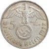 5 Marks Hindenbourg - Swastika - Allemagne Argent