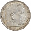 5 Marks Hindenbourg - Swastika - Allemagne Argent