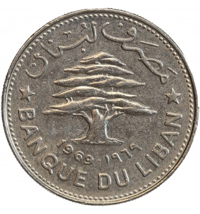50 Piastres - Liban Argent