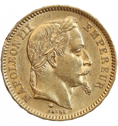 20 Francs Napoléon III Tête Laurée