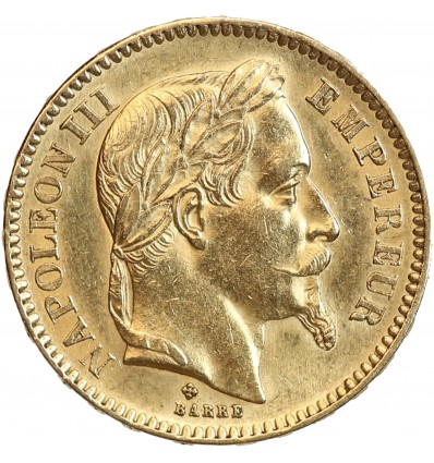 20 Francs Napoléon III Tête Laurée