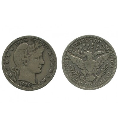 1/4 Dollar Barber Etats - Unis Argent