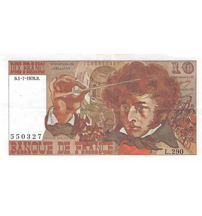 10 Francs Berlioz 1er Juillet 1976