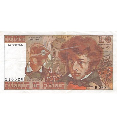 10 Francs Berlioz 2 Juin 1977