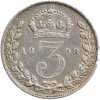 3 Pence Victoria - Grande Bretagne Argent