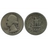 1/4 Dollar Washington Etats - Unis Argent