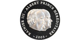 10 Euros Rainier III - Albert Prince Héréditaire -  Monaco Argent