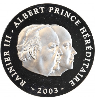 10 Euros Rainier III - Albert Prince Héréditaire -  Monaco Argent