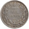 6 Pence Victoria - Grande Bretagne Argent