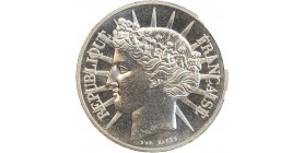 100 Francs Fraternité Piéfort en Argent