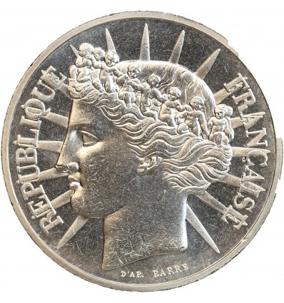 100 Francs Fraternité Piéfort en Argent
