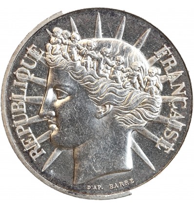 100 Francs Fraternité Piéfort Argent