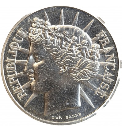 100 Francs Fraternité Piéfort en Argent