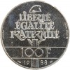 100 Francs Fraternité Piéfort en Argent