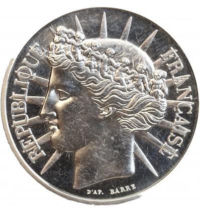 100 Francs Fraternité Piéfort en Argent