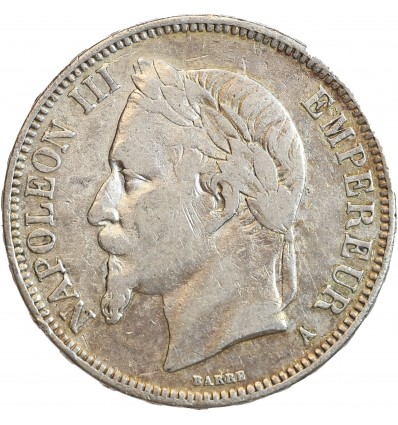 5 Francs Napoléon III Tête Laurée Second Empire