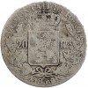 20 Centimes Léopold Ier - Belgique Argent