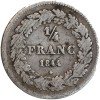 1/4 Franc Léopold I Tête Laurée - Belgique Argent