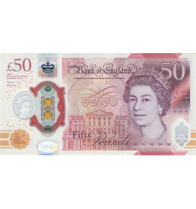 50 Livres Elisabeth II - Polymer - Royaume-Uni - 2020