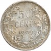 50 Centimes Leopold II Legende Flamande - Belgique Argent