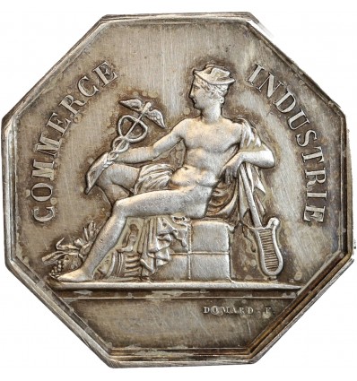 Jeton en Argent Chambre de Commerce de Valenciennes 19 Novembre 1836