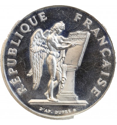 100 Francs Droits de l'Homme - Piéfort en Argent
