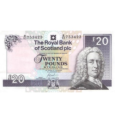 20 Livres The Royal Bank of Scotland 2007