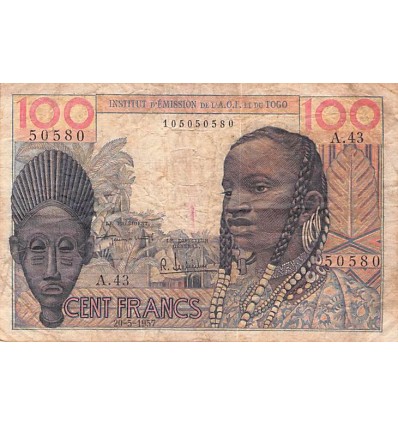 100 Francs Afrique Occidentale Française 1957