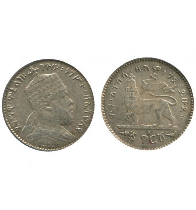 1/20 Birr Menelik II Ethiopie Argent