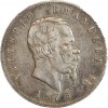 5 Lires Victor Emmanuel II Italie Argent - Italie Réunifiée