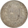 5 Lires Victor Emmanuel II Italie Argent - Italie Réunifiée