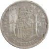 5 Pesetas Alphonse XII Espagne Argent