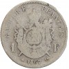 1 Franc Napoléon III Tête Laurée Second Empire