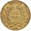 20 Francs Cérès Seconde République Variété Levrette Oreille Basse
