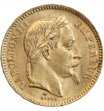 20 Francs Napoléon III Tête Laurée
