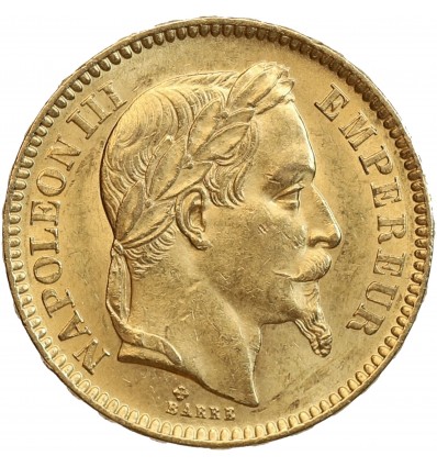 20 Francs Napoléon III Tête Laurée