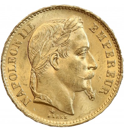 20 Francs Napoléon III Tête Laurée