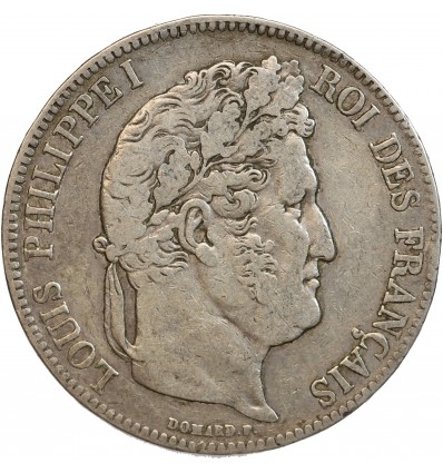 5 Francs Louis-Philippe Ier Tête Laurée Tranche En Relief