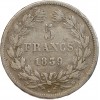 5 Francs Louis-Philippe Ier Tête Laurée Tranche En Relief