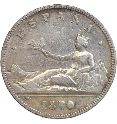 5 Pesetas Gouvernement Provisoire Espagne Argent