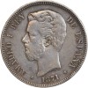 5 Pesetas Amadéo Ier Espagne Argent