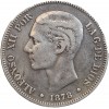 5 Pesetas Alphonse XII Espagne Argent