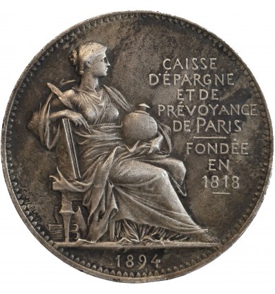 Jeton en Argent - Caisse d'Epargne et de Prévoyance de Paris