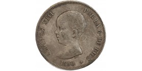 5 Pesetas Alphonse XIII 1er type Espagne Argent