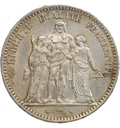 5 Francs Hercule Troisième République