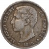 5 Pesetas Alphonse XII Espagne Argent