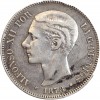 5 Pesetas Alphonse XII Espagne Argent
