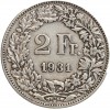 2 Francs - Suisse Argent Confederation