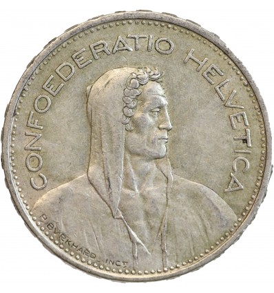 5 Francs Suisse Argent - Confederation