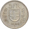 5 Francs Berger Suisse Argent - Confederation